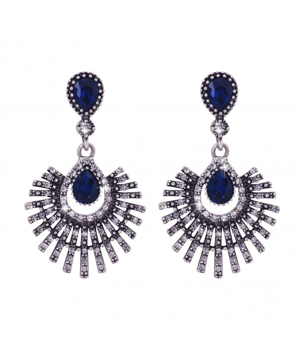 Omnichic Sapphire Statement Earrings Birtyday