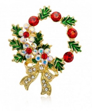 Akianna Gold tone Swarovski Crystals Christmas