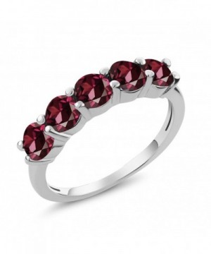 Rhodolite Garnet Sterling Silver 5 Stone