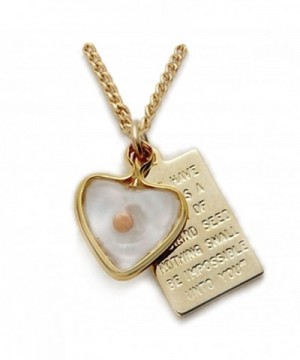 Filled Mustard Heart Passage Pendant