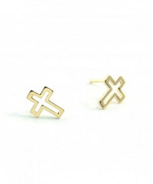 Sterling Silver CROSS OUTLINE Earring