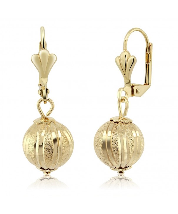 Stunning Dangle Spheres Lever Back Earrings