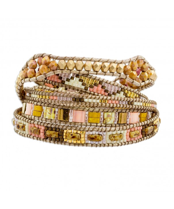 NOVICA Beaded Bracelet Country Colors