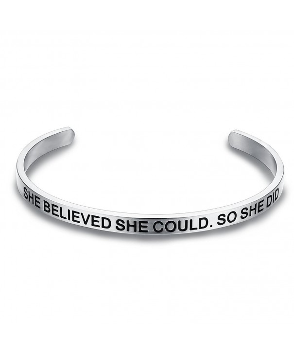 LAVUMO Believed Could Bracelet Inspirational