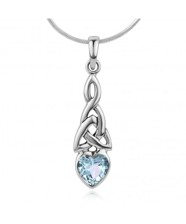 Sterling Triquetra Endless Pendant Necklace