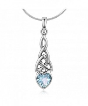 Sterling Triquetra Endless Pendant Necklace