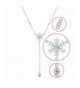 Sterling Silver Snowflake Shape Necklace