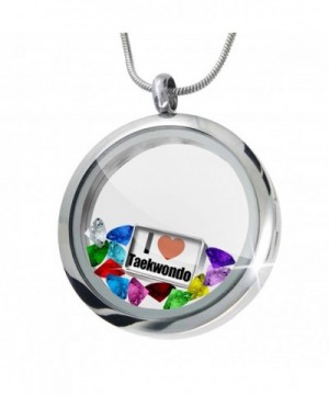 Floating Locket Taekwondo Crystals Neonblond