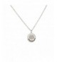 Lux Accessories Cirlce Pendant Necklace