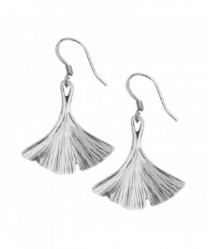 Danforth Ginkgo Leaf Pewter Earrings