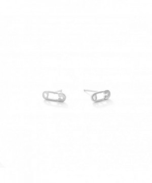 Sterling Silver Safety Stud Earrings