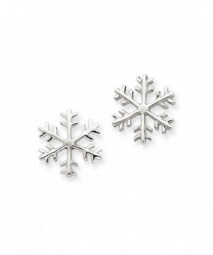 Sterling Silver Snowflake Post Earrings