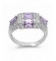 Simulated Amethyst Wholesale Sterling Silver