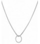 Hammered Circle Infinity Necklace Stainless