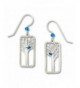 Blue Bird Earrings Sterling Silver