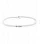 Inspirational Silver Positive Message Bracelet