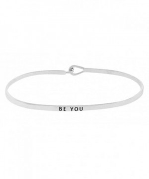 Inspirational Silver Positive Message Bracelet