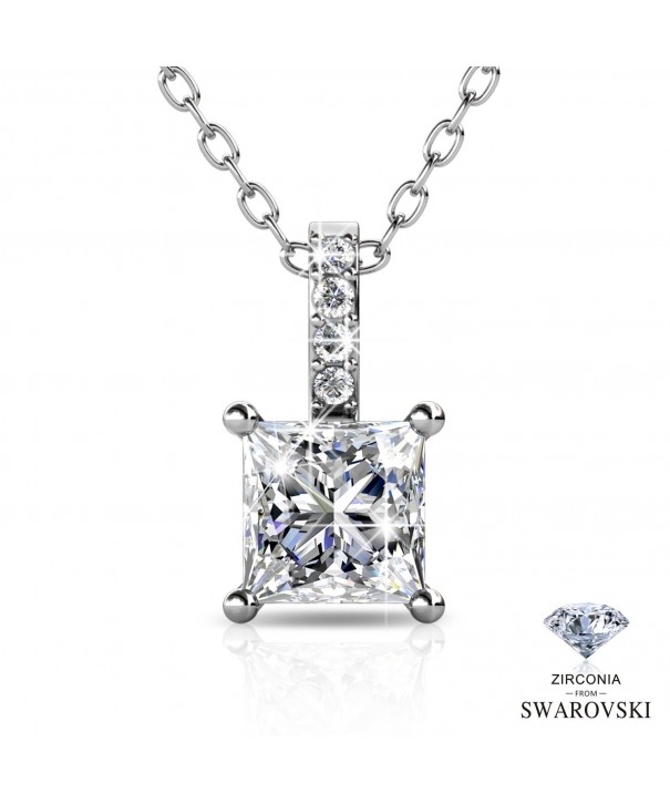 Brilliant Princess Swarovski Solitaire Zirconia