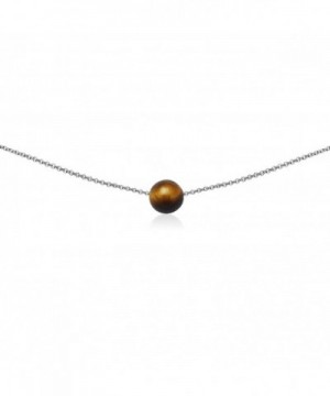 Sterling Silver Simulated Dainty Necklace