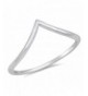 Pointed Chevron Polish Sterling Silver