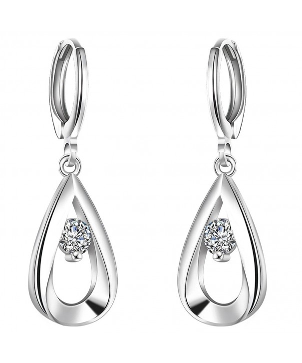 FENDINA Womens Earrings Sterling Crystal