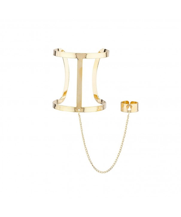 Lux Accessories Caged Cuff Chain