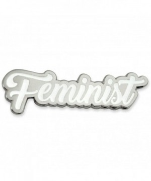 PinMarts Feminist Pride Silver Enamel