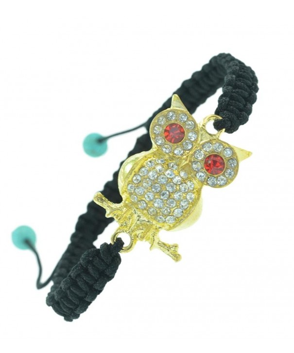 Fashion goldtone shamballa adjustable bracelet