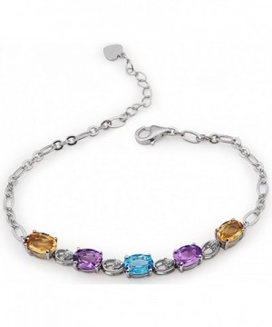 Mothers Gift Sterling Gemstones Bracelets Anniversary