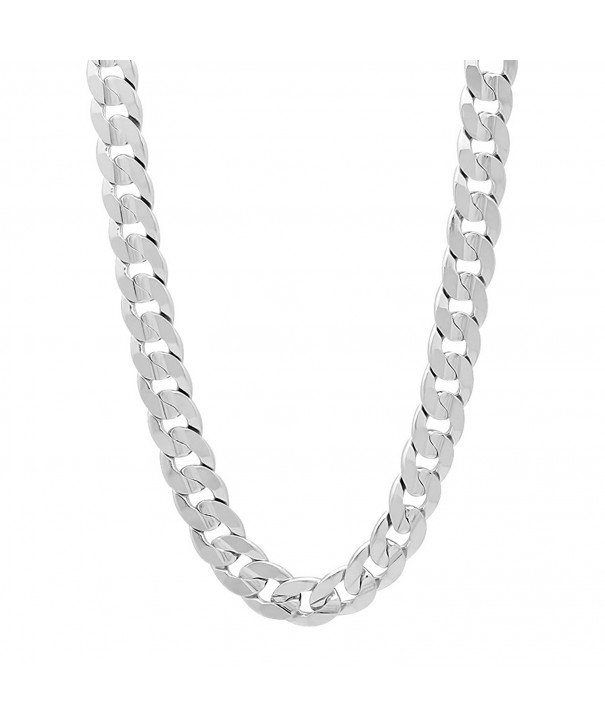 Rhodium Concave Necklace Microfiber Polishing