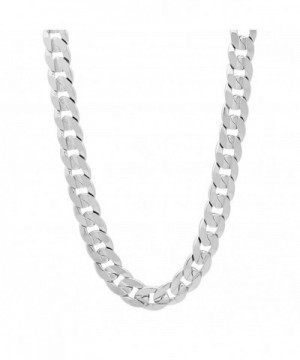 Rhodium Concave Necklace Microfiber Polishing