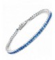 Glamouresq Sterling Princess Zirconia Bracelet