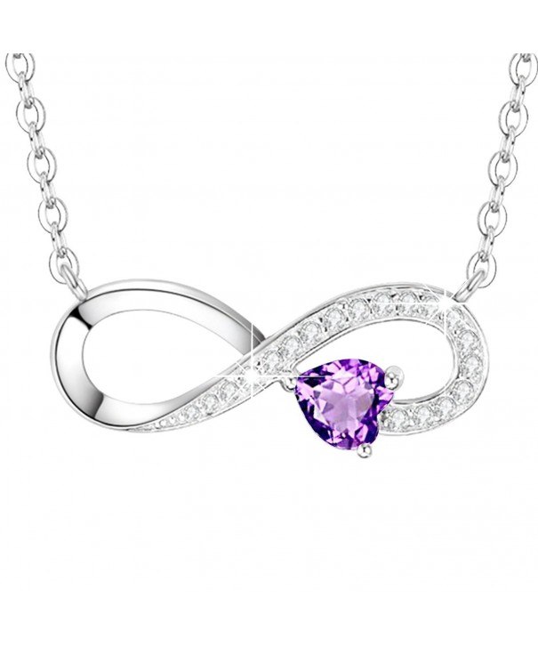 Infinity February Birthstone Anniversary Girlfriend