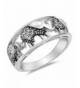 White Filigree Elephant Sterling Silver