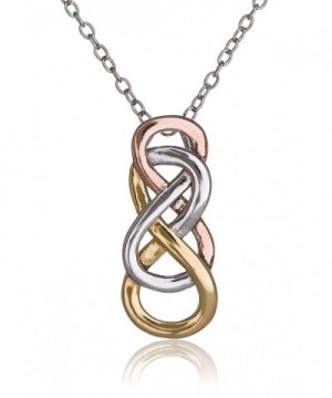 SilverLuxe Sterling Infinity Pendant Necklace