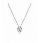 Florensi Sterling Zirconia Solitaire Necklace