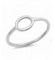 Simple Geometic Round Sterling Silver