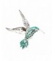 Faship Gorgeous Emerald Hummingbird Brooch