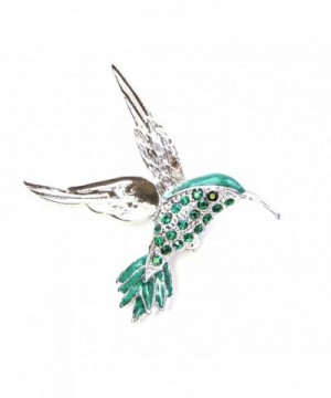 Faship Gorgeous Emerald Hummingbird Brooch