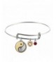 JJTZX Birthstone Stainless Expandable Bracelet