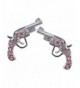 Crystal Handgun Earrings Fashion Jewelry