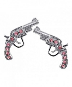 Crystal Handgun Earrings Fashion Jewelry