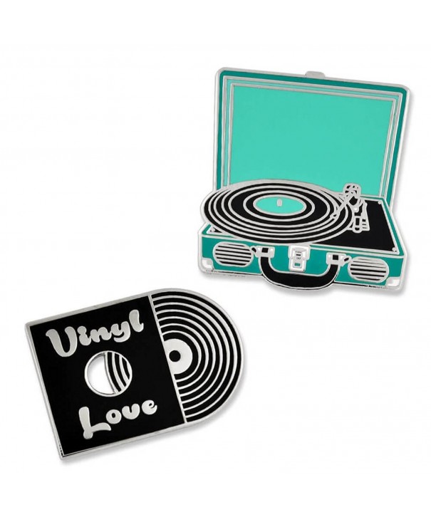 PinMarts Record Player Trendy Enamel