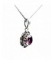 Handmade Sterling Genuine Amethyst Necklace