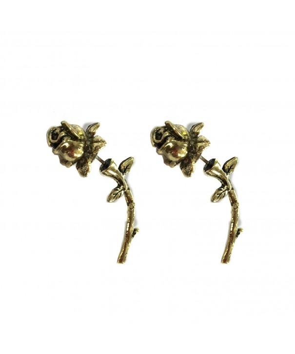 Antique Bronze Detailed Earrings Jewelry