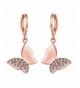 Lynlon Gold Plated Zirconia Butterfly Earrings