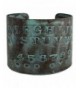 Etched Spirit Board Patina Bracelet