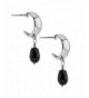 Carolyn Pollack Black Teardrop Earrings