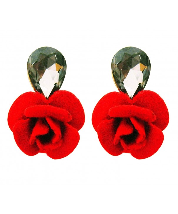 Flower Crystal Earrings Fashion Jewelry