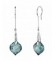 Carats Simulated Alexandrite Earrings Sterling